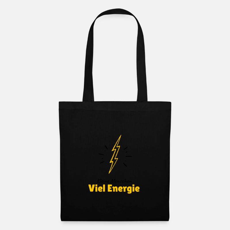 Viel Energie - Stoffbeutel - Schwarz