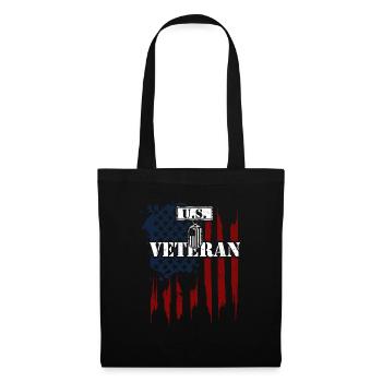 Vétéran américain - Vétéran - Sac en tissu - noir - Devant