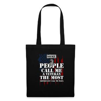 Some People Call Me A Veteran Th... - Tote Bag - black - Front