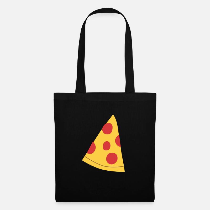 Pizza - Stoffbeutel - Schwarz