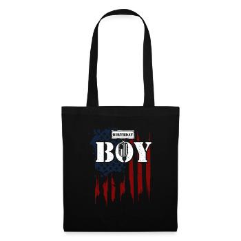 Garçon d’anniversaire - Vétéran - Sac en tissu - noir - Devant
