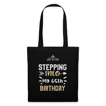 Entrer dans mon 65e anniversaire - Sac en tissu - noir - Devant