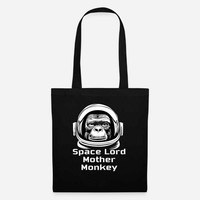 space monkey - Stoffbeutel - Schwarz