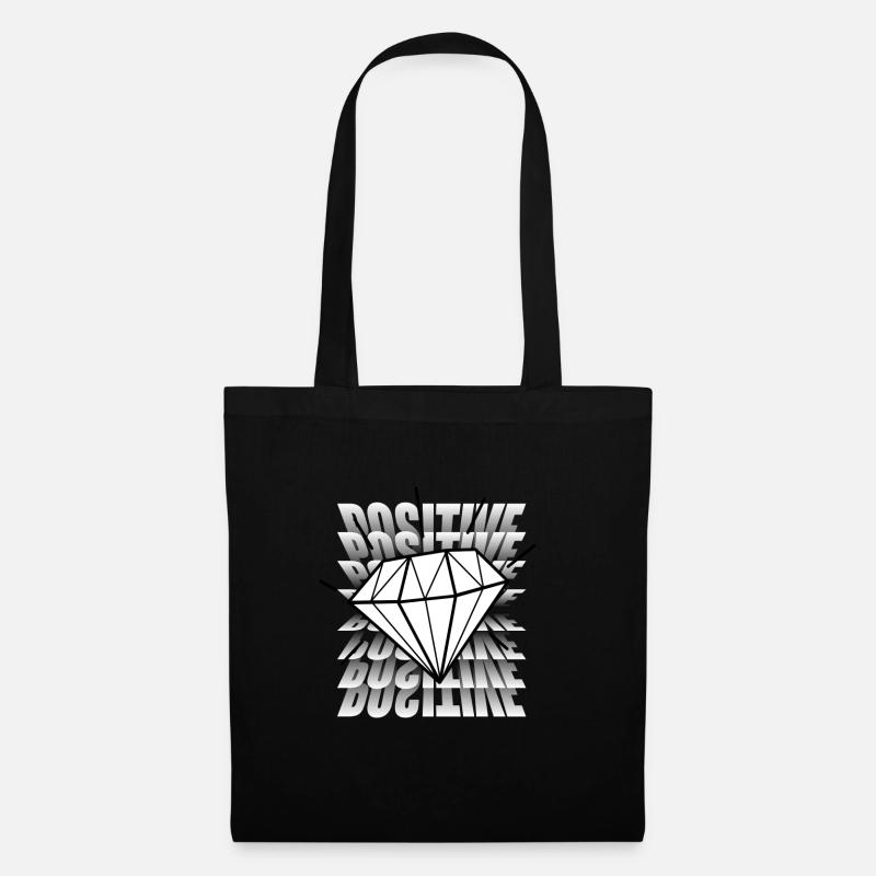 Diamant Vibes - Stoffbeutel - Schwarz