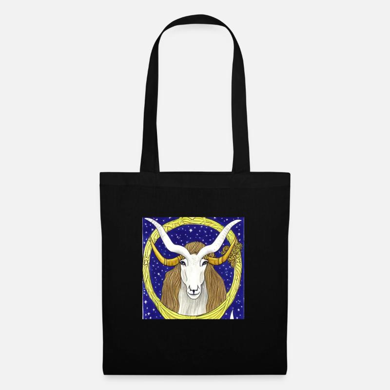 Steinbock - Stoffbeutel - Schwarz
