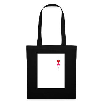 F - Sac en tissu - noir - Devant