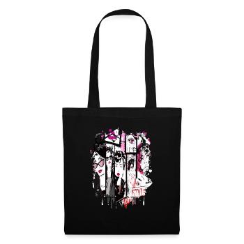 Mode Mignon Style Rétro Tendance des années 90 Drôle Vogue - Sac en tissu - noir - Devant