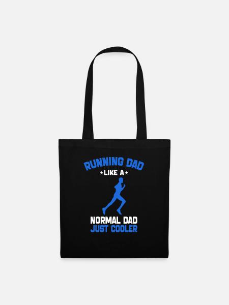 Running Dad wie ein normaler Dad, nur cooler - Stoffbeutel - Schwarz
