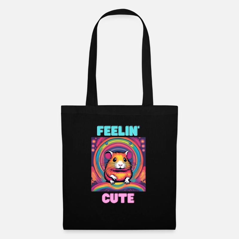Feeling Cute - Stoffbeutel - Schwarz
