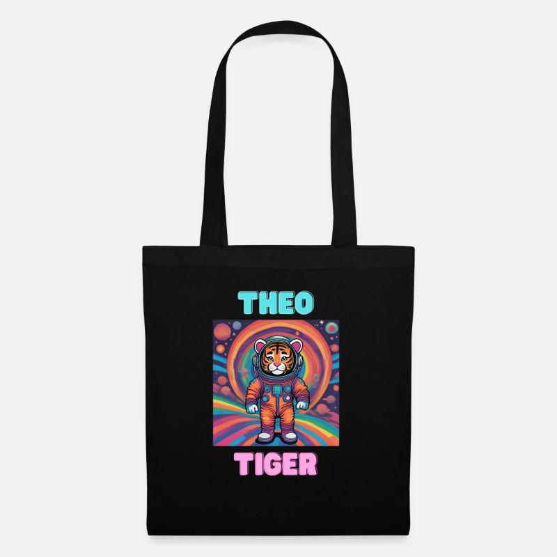 Theo Tiger - Stoffbeutel - Schwarz