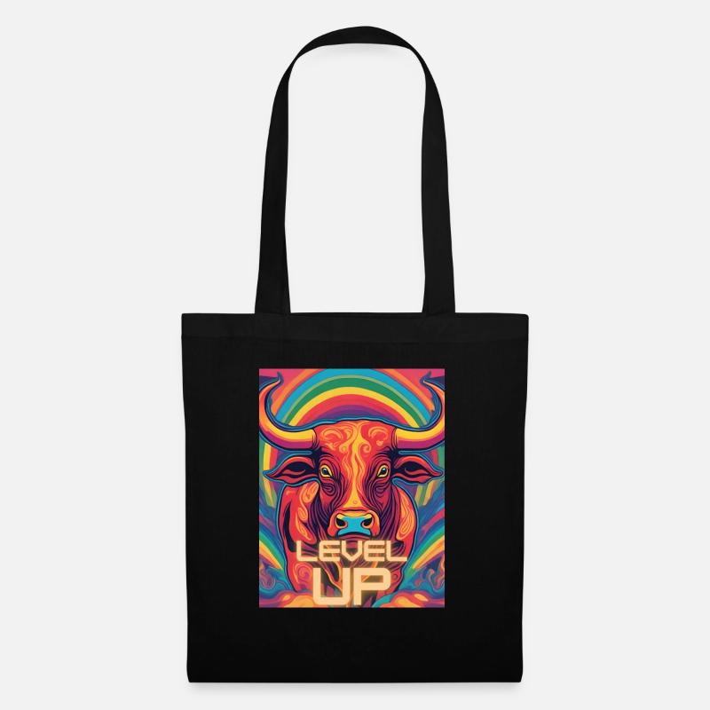 Bull Level Up - Stoffbeutel - Schwarz