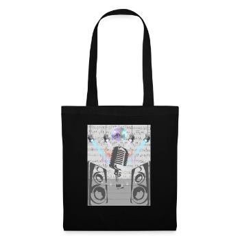 Love of Music Microphone - Tote Bag - black - Front