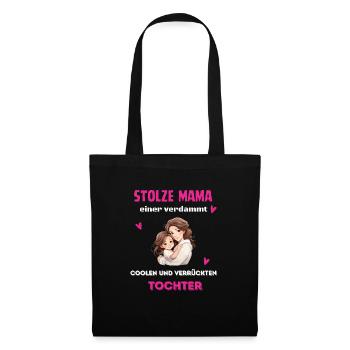 Stolze Mama - Stoffbeutel - Schwarz - Vorne