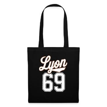 Lyon 69 - Sac en tissu - noir - Devant