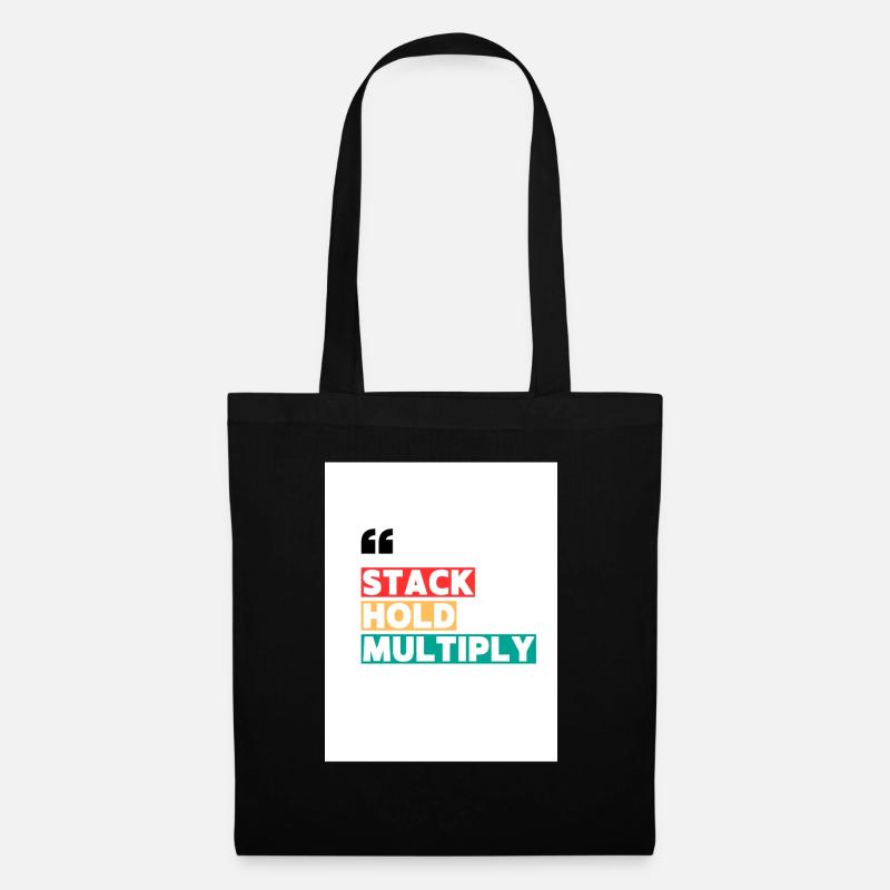 Stack Hold Multiply - Tote Bag - black