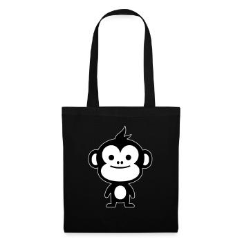 Simple Monkey - Tote Bag - black - Front