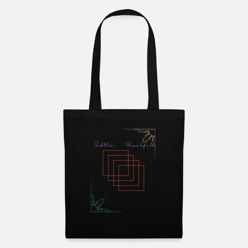 Subtle-Powerful - Stoffbeutel - Schwarz