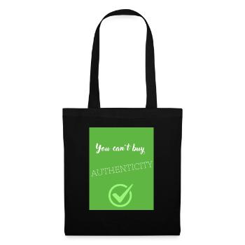 You cant buy authenticity - Sac en tissu - noir - Devant