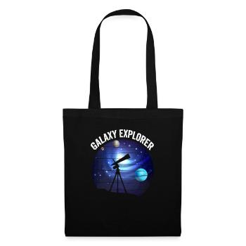 Galaxy Explorer : la passion de l’astrophotographie - Sac en tissu - noir - Devant