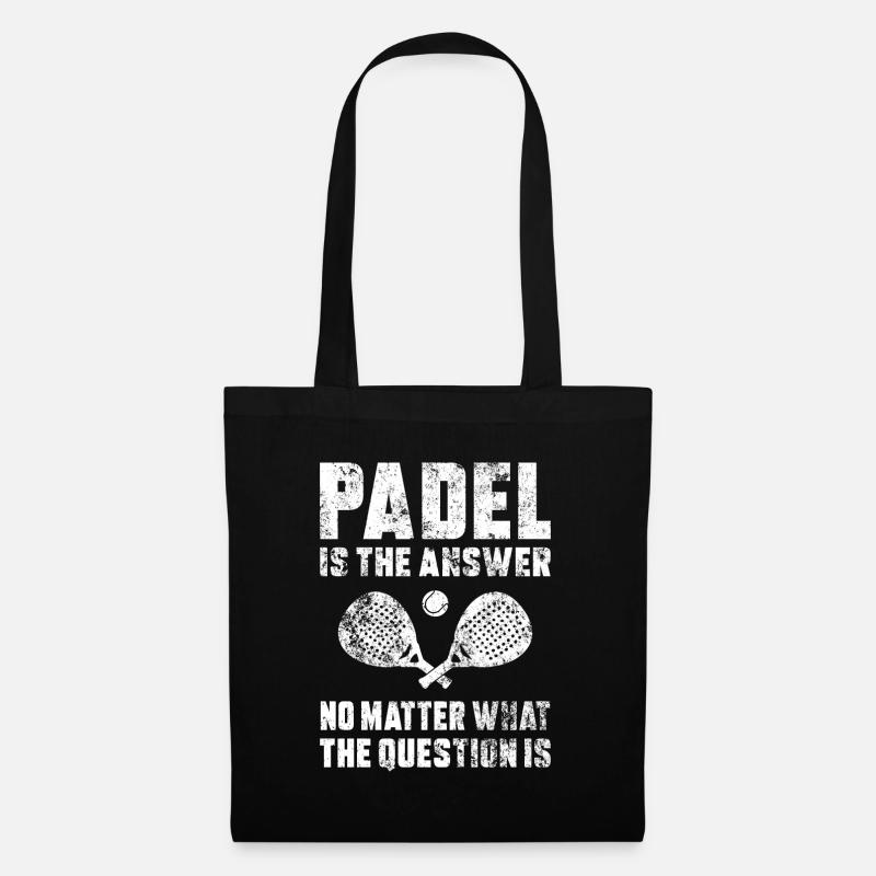 Padel No Matter What - Tote Bag - black