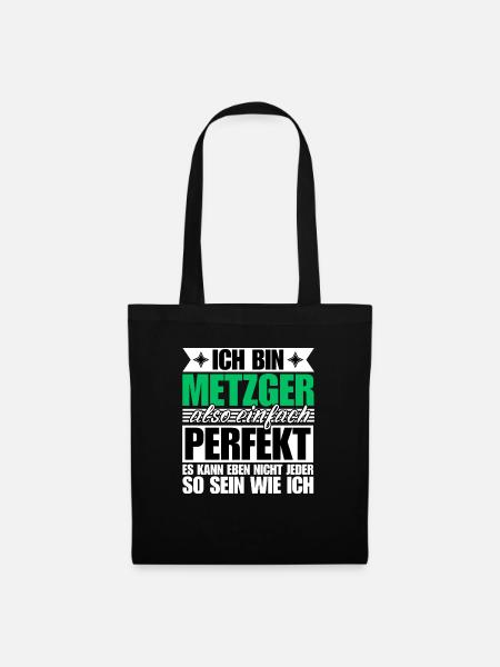 Perfekter Metzger - Stoffbeutel - Schwarz