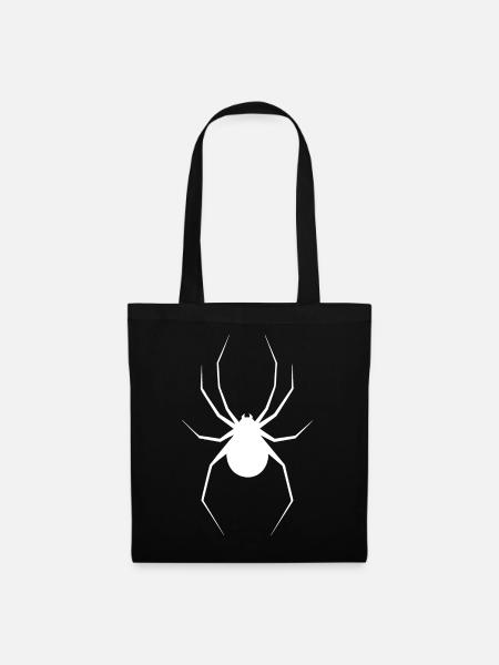 Spinne - Stoffbeutel - Schwarz