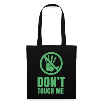 Ne me touche pas Ne touche pas Les Mains Chemin Drôle - Sac en tissu - noir - Devant