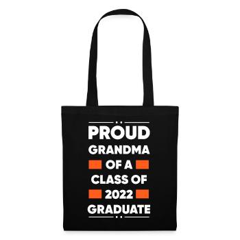Proud Grandma of A Class of 2022 Graduate Gift - Tote Bag - black - Front