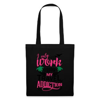 Je ne travaille que Prime - Sac en tissu - noir - Devant