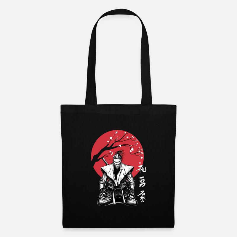 Samurai Bushido Ronin Ninja Respect Honor Courage - Sac en tissu - noir