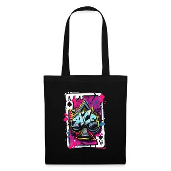 Ace of Spades Card - Tote Bag - black - Front