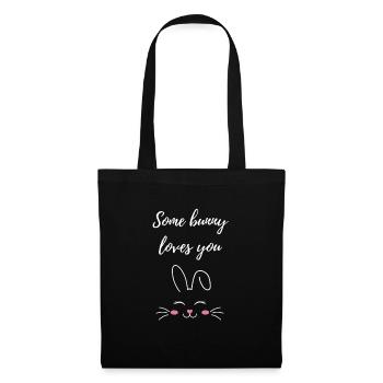 un lapin t’aime Cadeau - Sac en tissu - noir - Devant