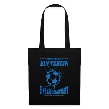 Gelsenkirchen Fußball Spruch Geschenk - Stoffbeutel - Schwarz - Vorne