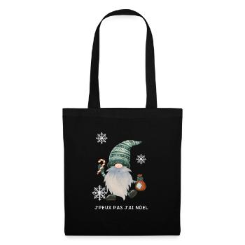 J'peux pas j 'ai NOEL - Sac en tissu - noir - Devant
