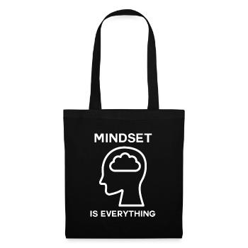 Mindset is everything - for successful people - Tote Bag - black - Front