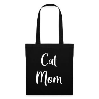 Chat Maman - Sac en tissu - noir - Devant