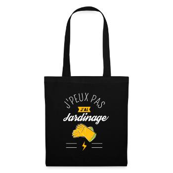 J Peux Pas J Ai Jardinage Humour - Sac en tissu - noir - Devant