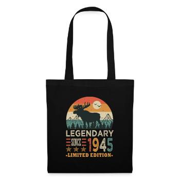 1945 legendary anniversaire Né en 1945 - Sac en tissu - noir - Devant