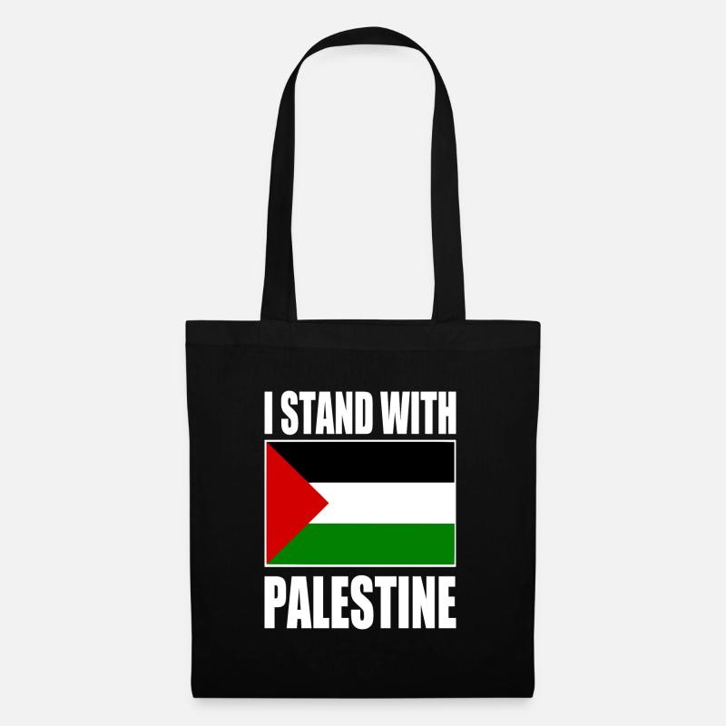 I stand with palestine - Stoffbeutel - Schwarz