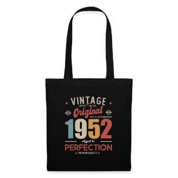 original vintage 1952 born in birthday 70 years - Tote Bag - black - Front