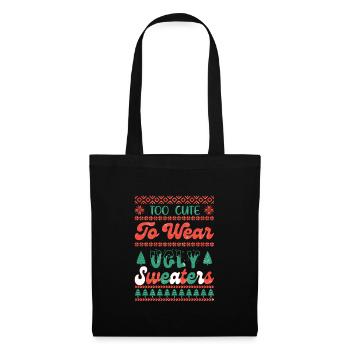 Weihnachten Père Noël Joyeux Noël - Sac en tissu - noir - Devant