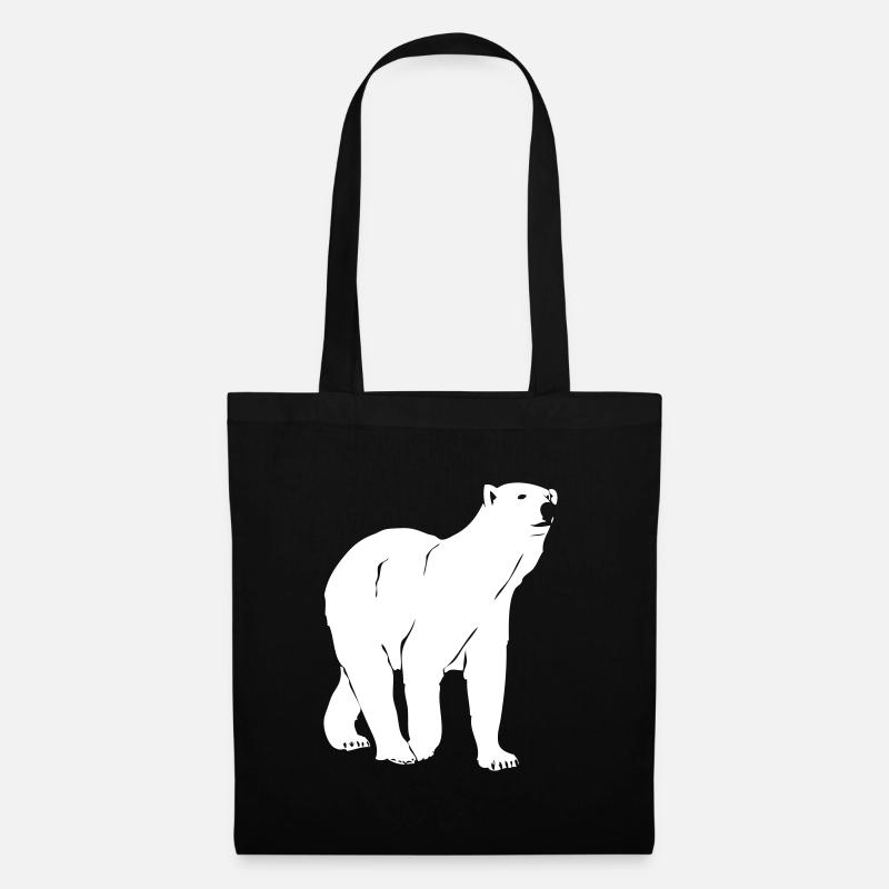 Eisbär - Polar bear - Arktis - Stoffbeutel - Schwarz