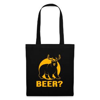 Beer Beer Garden Toast « bière naturelle » - Sac en tissu - noir - Devant