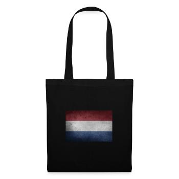 Pays-Bas Hollande - Sac en tissu - noir - Devant