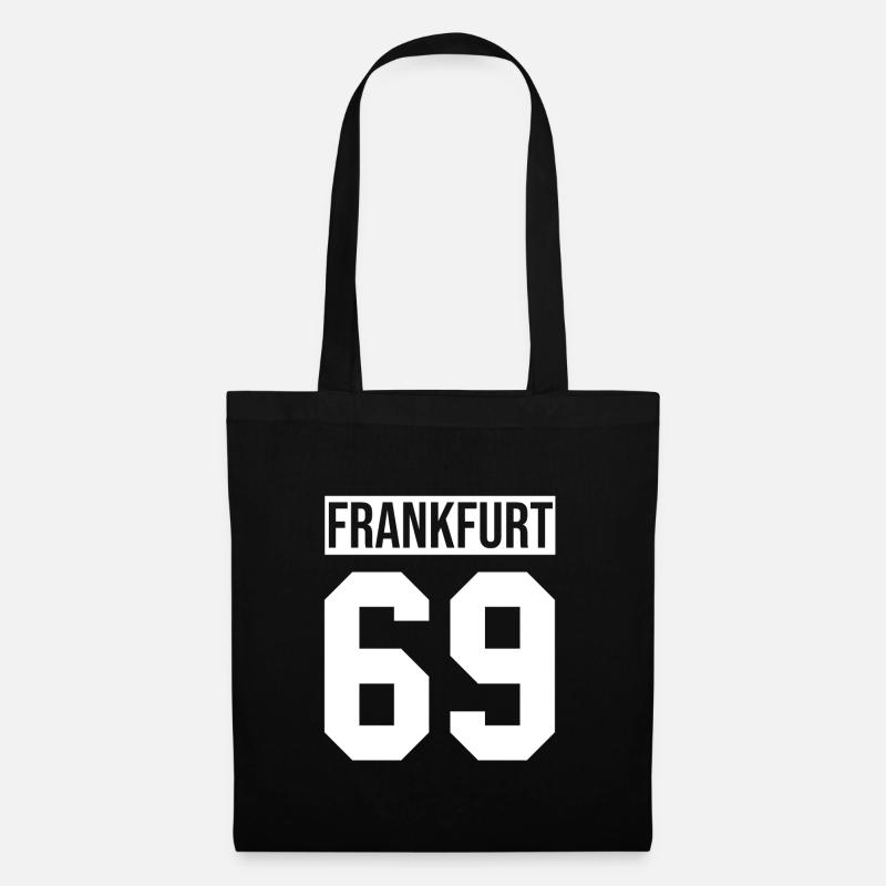 Frankfurt - Stoffbeutel - Schwarz
