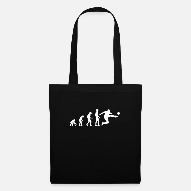 Fussball Evolution - Stoffbeutel - Schwarz