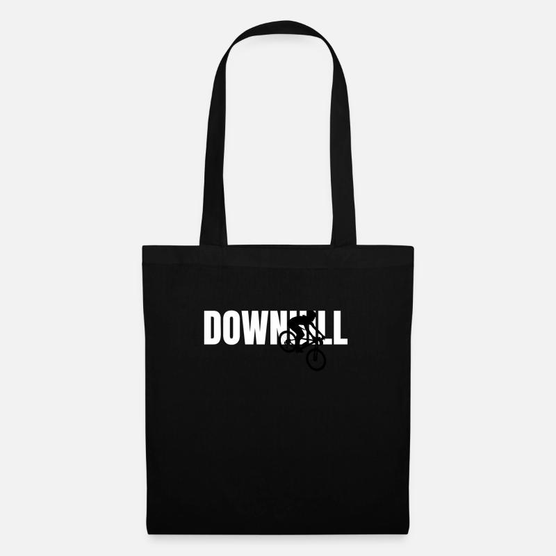 Geschenk für Downhill-Radfahrer - Stoffbeutel - Schwarz