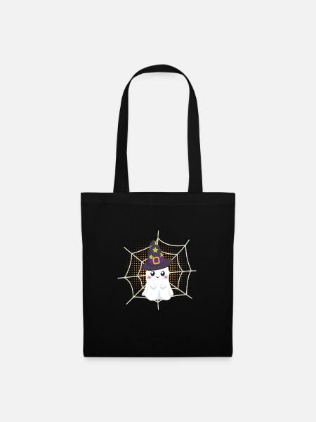 Spooky Ghost - Stoffbeutel - Schwarz