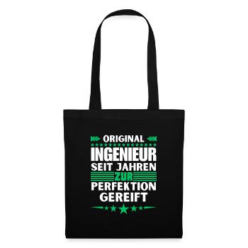 Ingénieur mûri à la perfection - Sac en tissu - noir - Devant