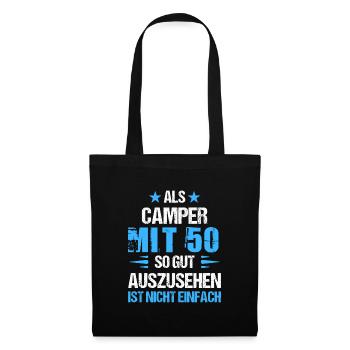 With 50 good-looking camper - Tote Bag - black - Front